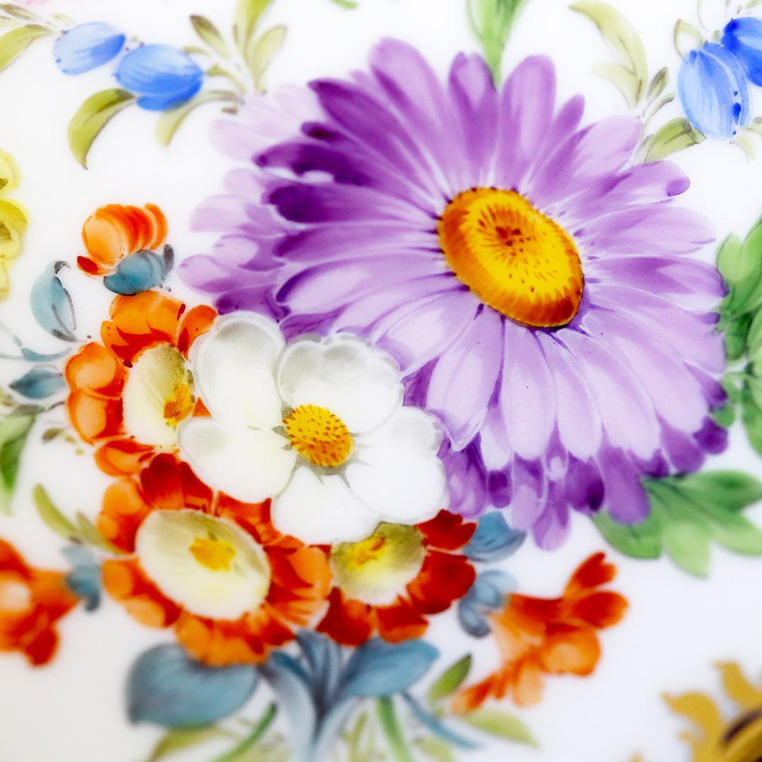 【極美品 １級品】マイセン 5つ花 フラワーベース コバルト 花瓶