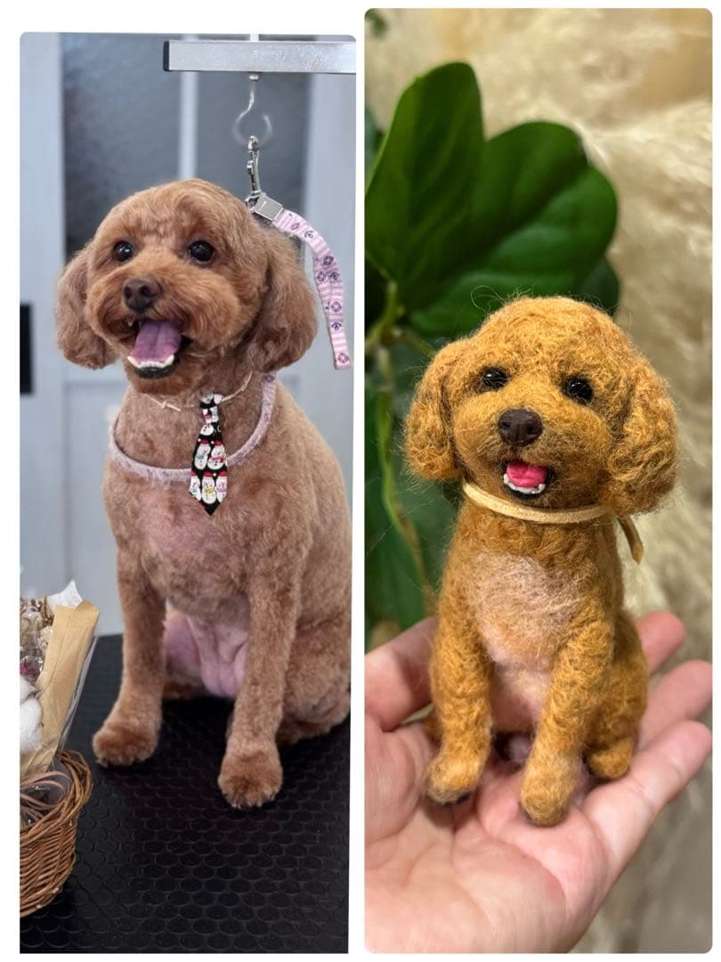 手のひらペット　羊毛フェルト　うちの子オーダー　プレゼント　マスコット　ペット