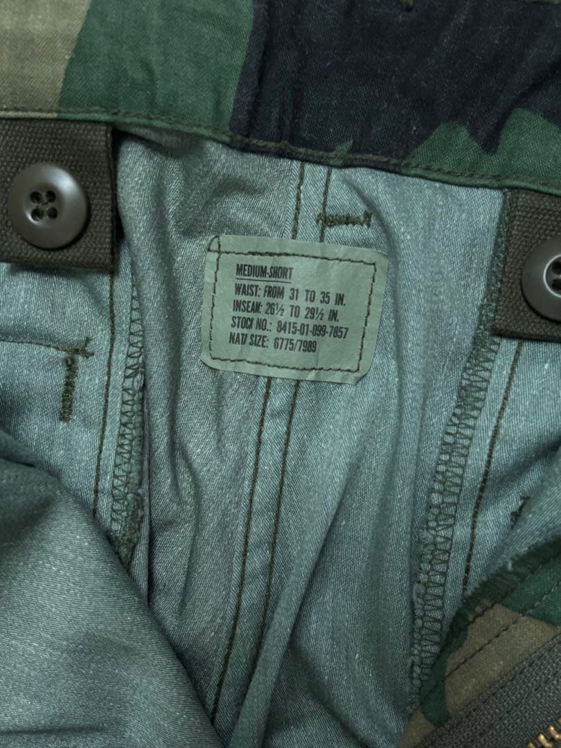 M65ミリタリーパンツ迷彩