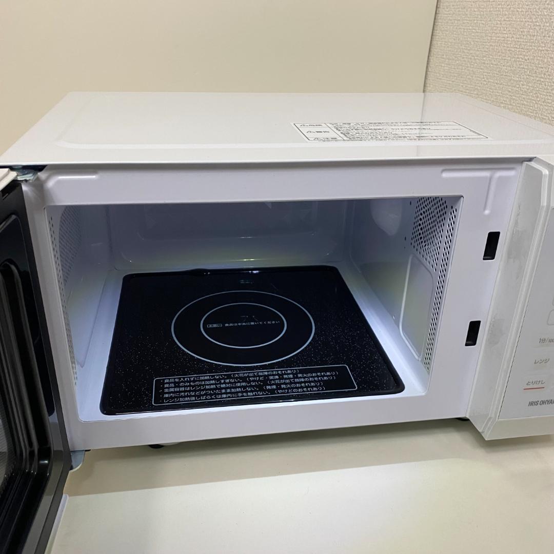 ★アイリスオーヤマ フラット電子レンジ IMB-F186-W 2022年製