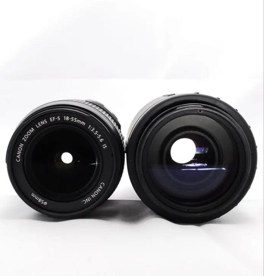 Canon EOS Kiss X4✨標準＆望遠ダブルレンズ！スマホ転送OK