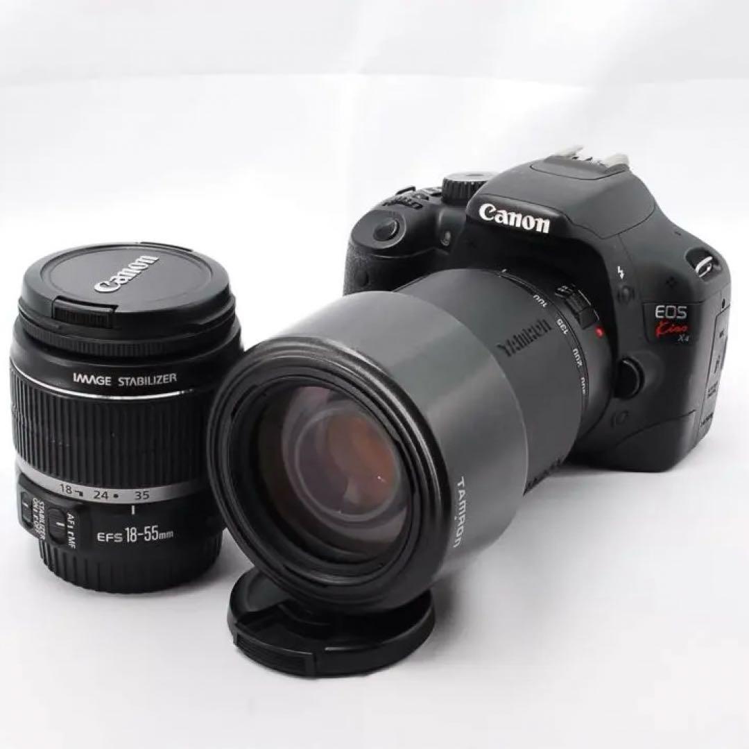 Canon EOS Kiss X4✨標準＆望遠ダブルレンズ！スマホ転送OK