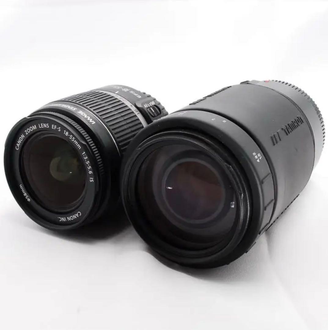 Canon EOS Kiss X4✨標準＆望遠ダブルレンズ！スマホ転送OK