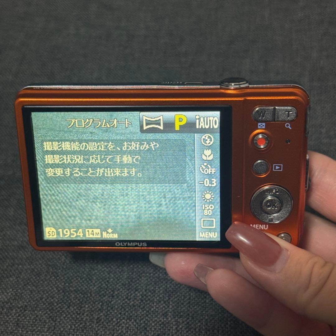 【最終値下げ】OLYMPUS オリンパス VG-145 オレンジ デジタルカメラ