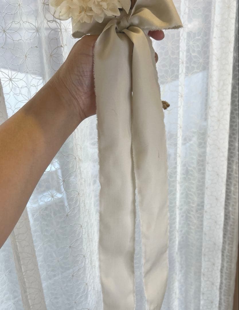 ドライフラワーブーケ　ウェディングブーケ　ピンク系ブーケブートニア付き❣️