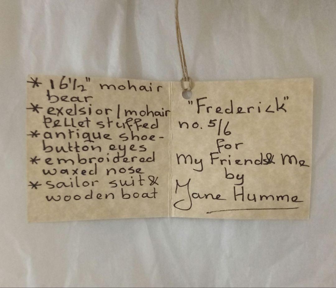 【M03-02】 Jane Humme テディベア フレデリック 限定 5/6