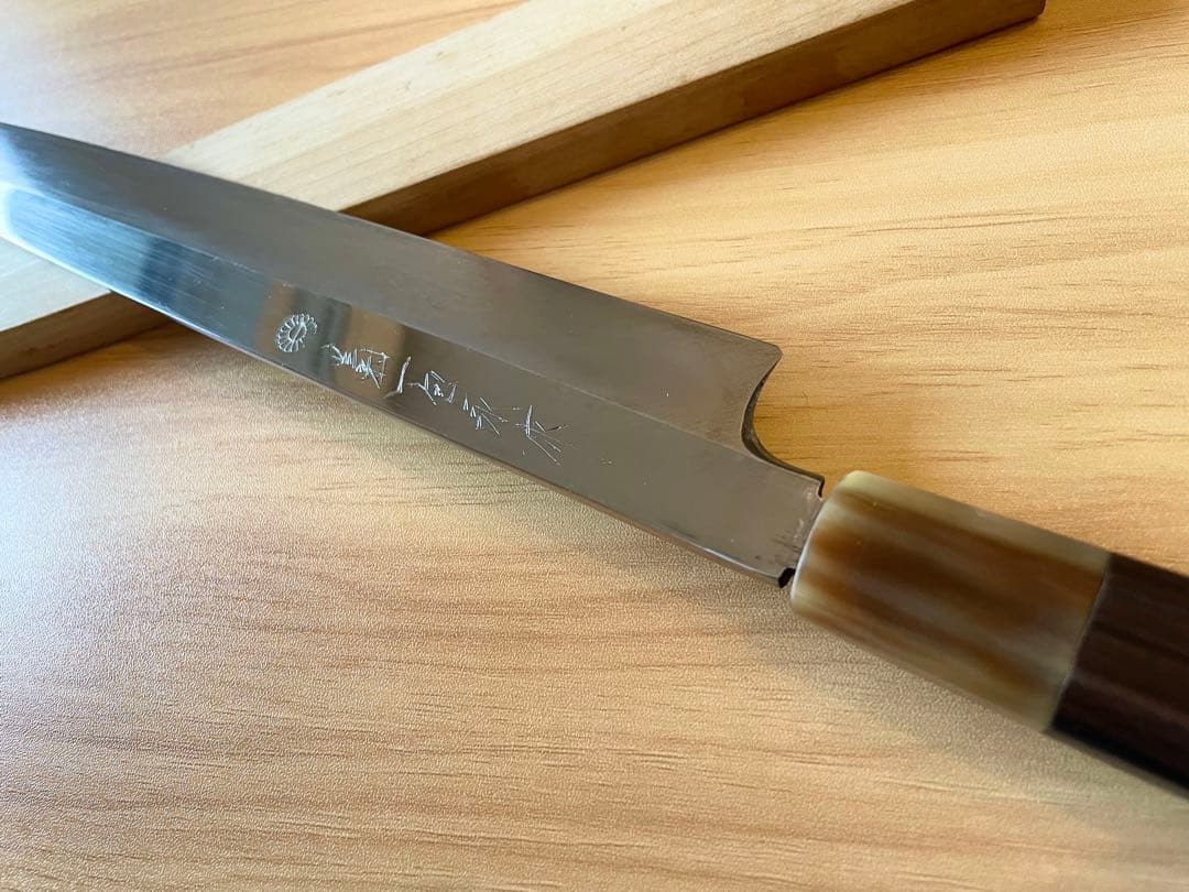 青鋼水本焼　菊一文珠四郎包永　柳葉　尺300