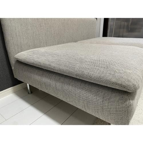 【2/17まで2500円OFF】ソーデルハムン3人掛けコンパクトソファ グレー