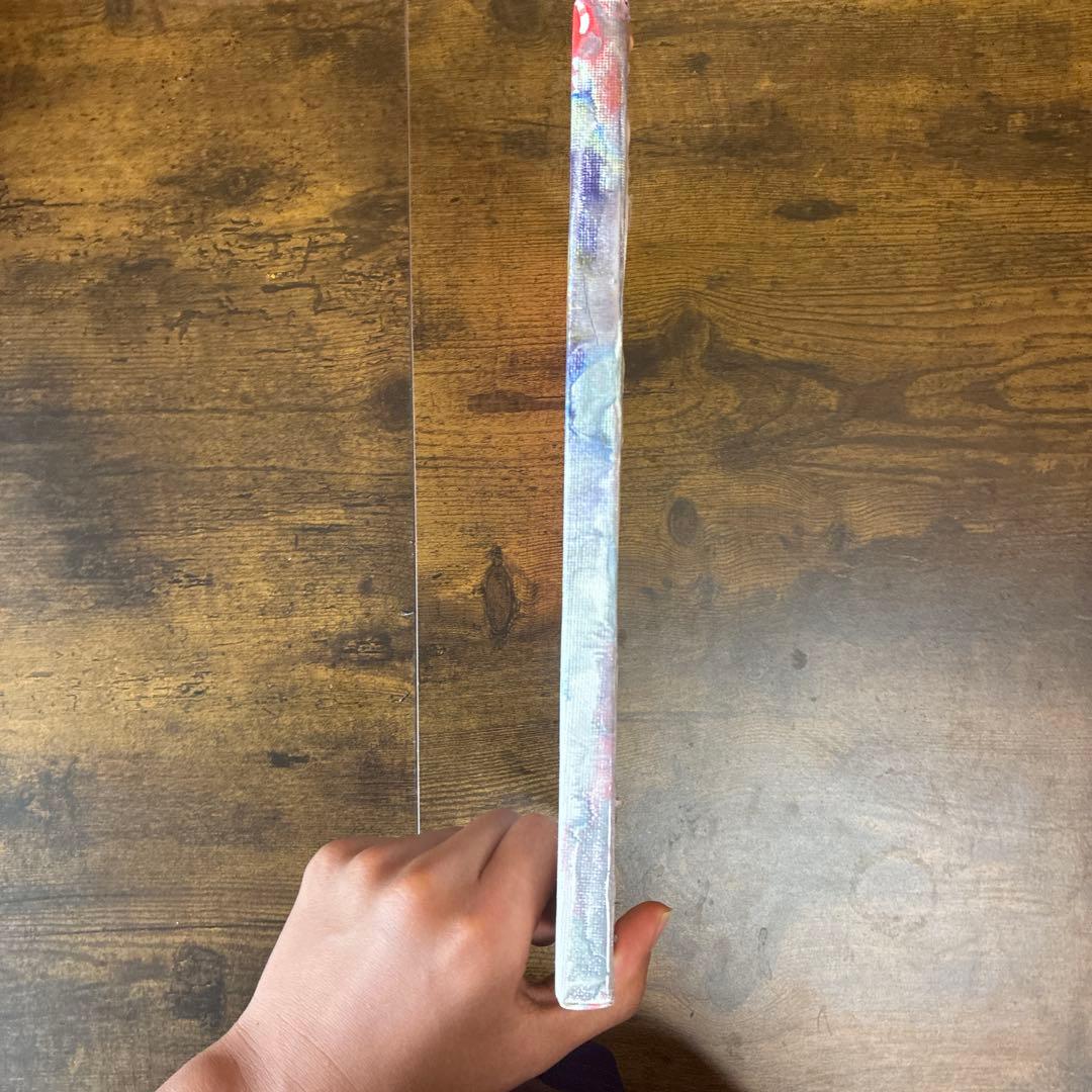アート　アクリル画　絵　題名　はざま