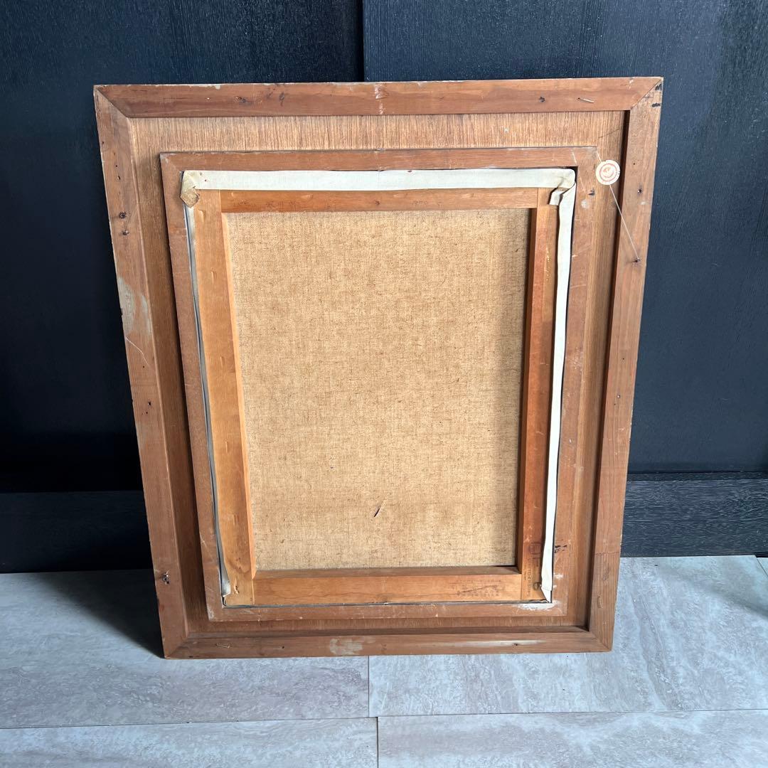 スカルの絵画（白黒）　アート　絵画　ドクロ