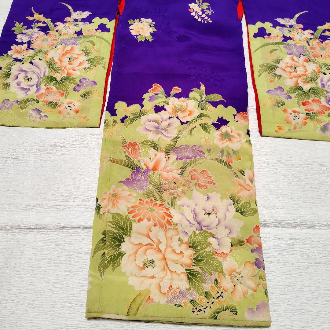 七五三　大正ロマン　アンティーク着物　縮緬