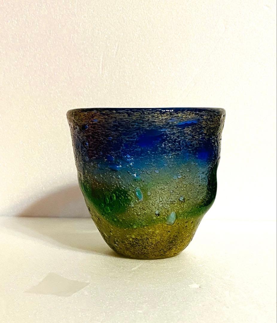 琉球ガラス　稲嶺盛吉グラス　ペアセット