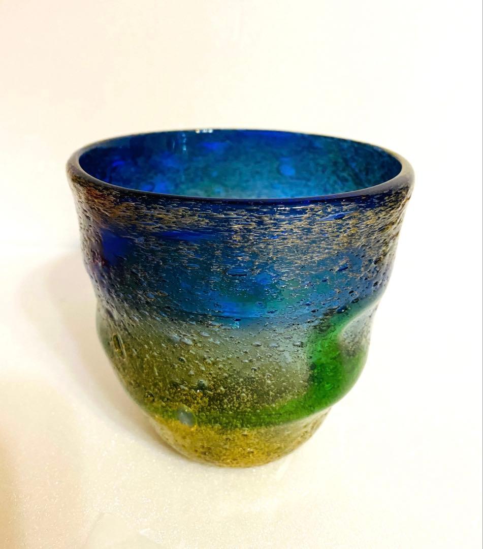 琉球ガラス　稲嶺盛吉グラス　ペアセット