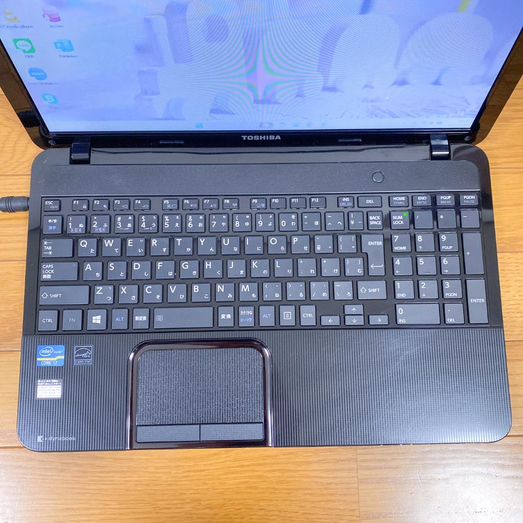 オフィス2021✨高性能爆速i7 SSD メモリ8 すぐ使える東芝ノートパソコン