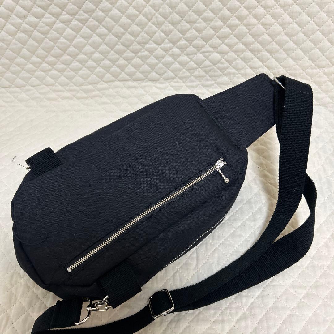 ミナペルホネン　BOXタイプボディバッグ rosyチャコール　ハンドメイド