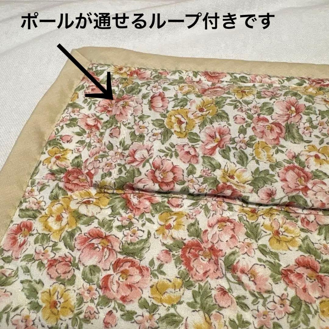 未使用花ブーケリバティプリントモチーフハンドメイドパッチワークキルトタペストリー