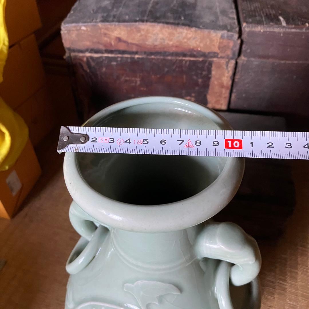 中国美術 龍泉 青磁 壺