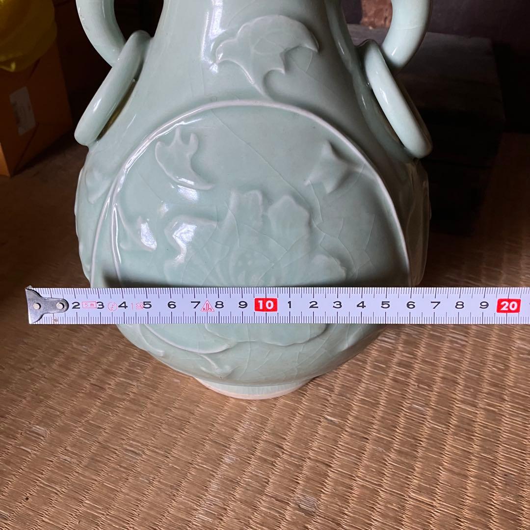 中国美術 龍泉 青磁 壺