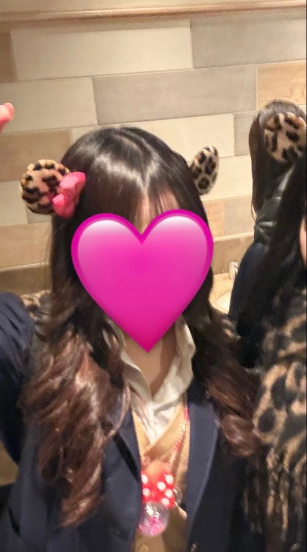 ディズニー　ミニー　ヒョウ柄ピン