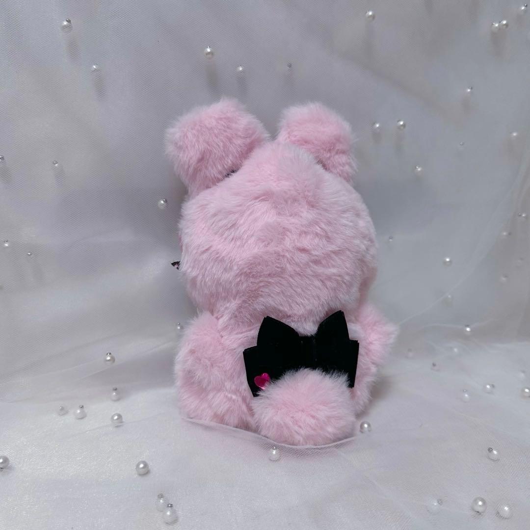ぬい服 10~13cm おすわり うさぎ ピンク ブラック