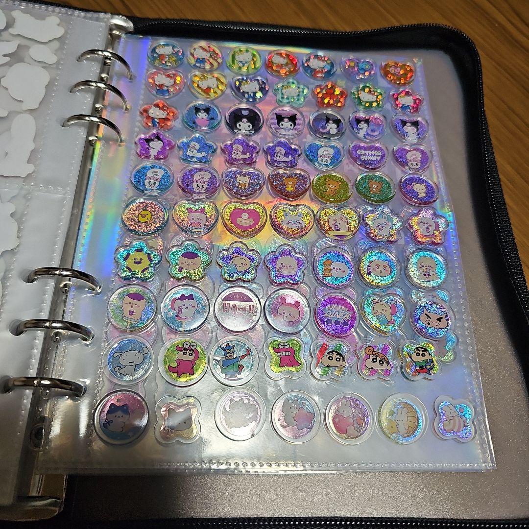 シール帳完成品　おはじきシール、タイルシール