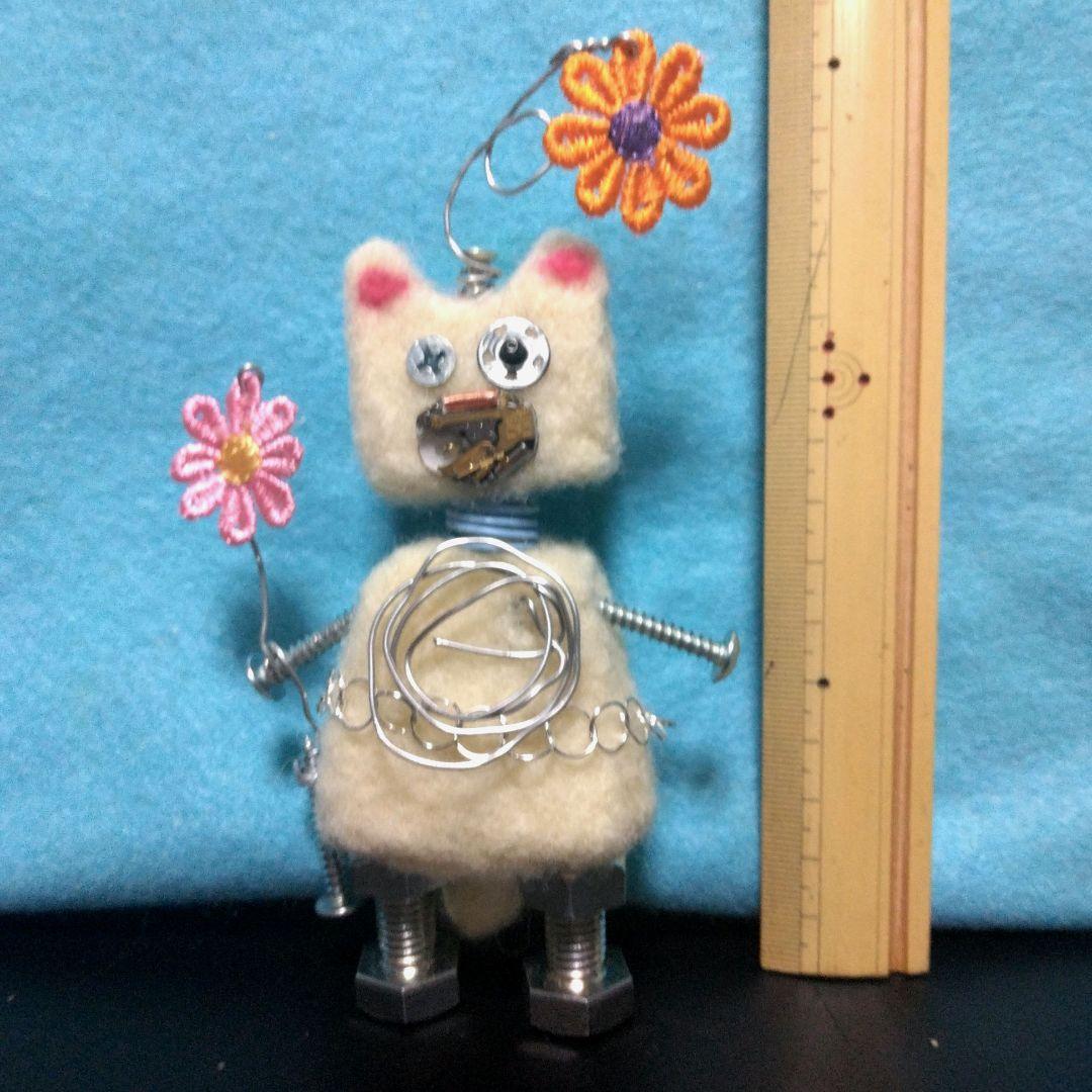 スチームパンク＊猫型ロボット＊羊毛フェルトハンドメイド