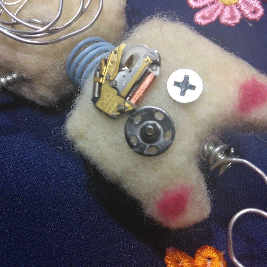 スチームパンク＊猫型ロボット＊羊毛フェルトハンドメイド