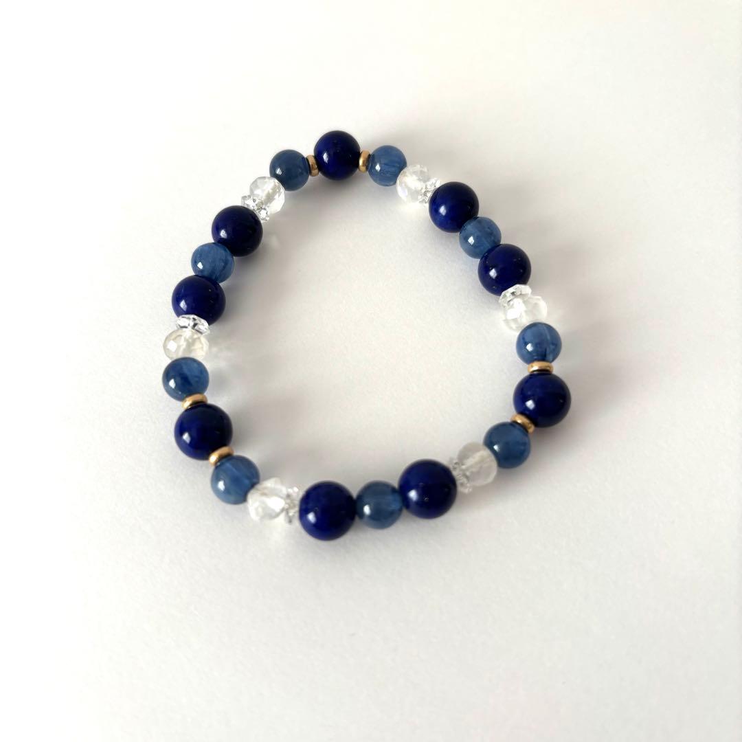 高品質　ラピスラズリ　カイヤナイト　ロイヤルブルームーンストーン　パワーストーン