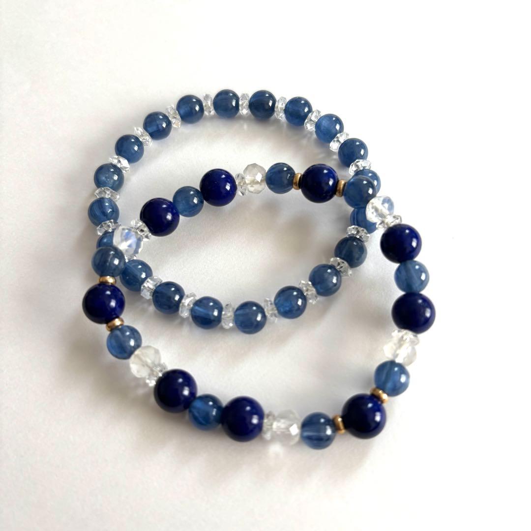 高品質　ラピスラズリ　カイヤナイト　ロイヤルブルームーンストーン　パワーストーン