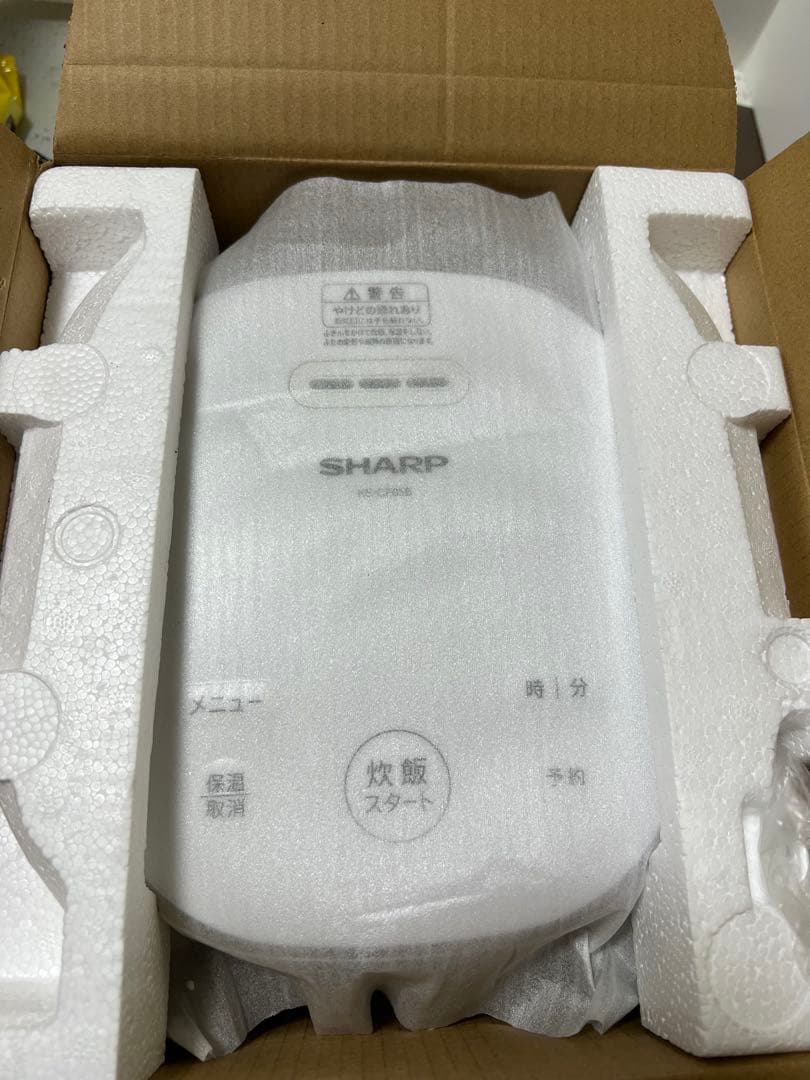 SHARP シャープ 炊飯器 KS-CF05E-W ホワイト 2026年製