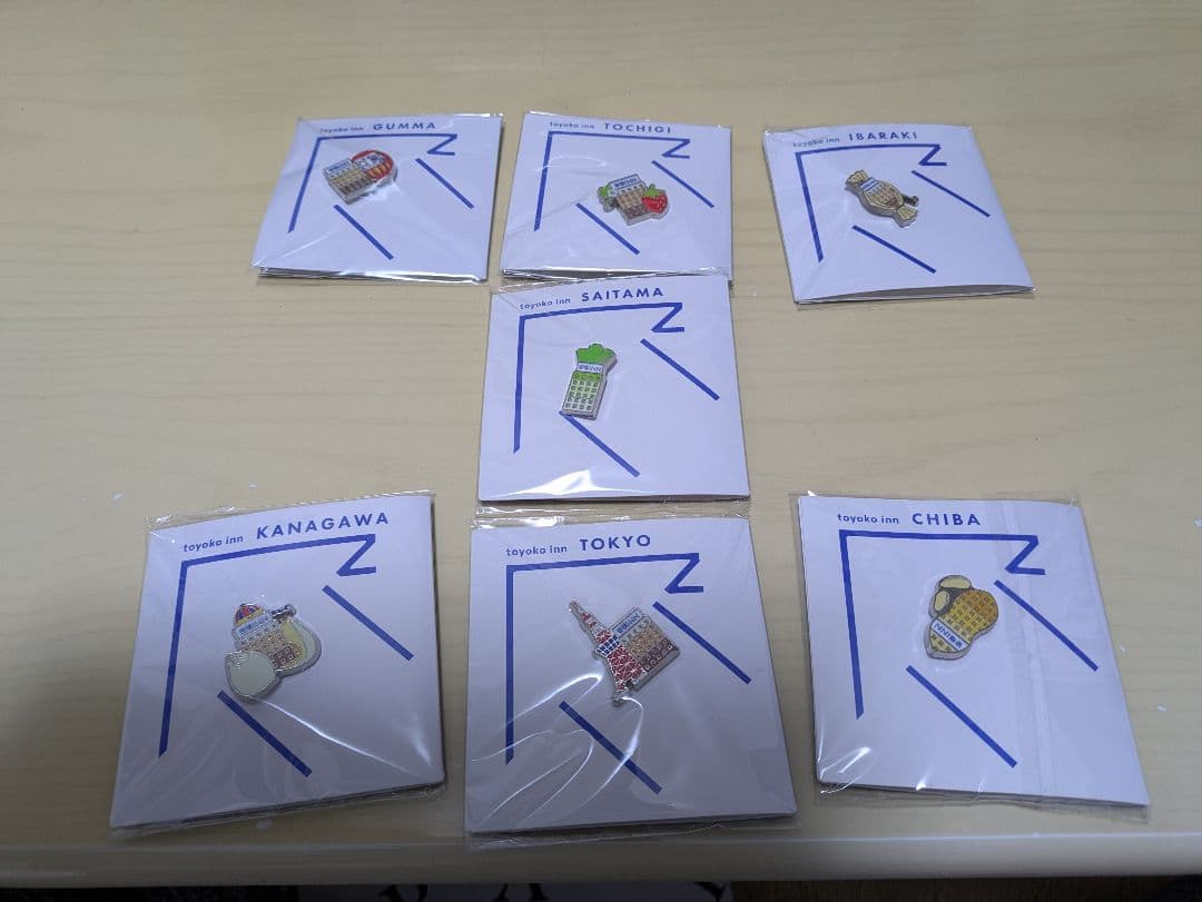 関東圏東横インピンバッジ7個セット