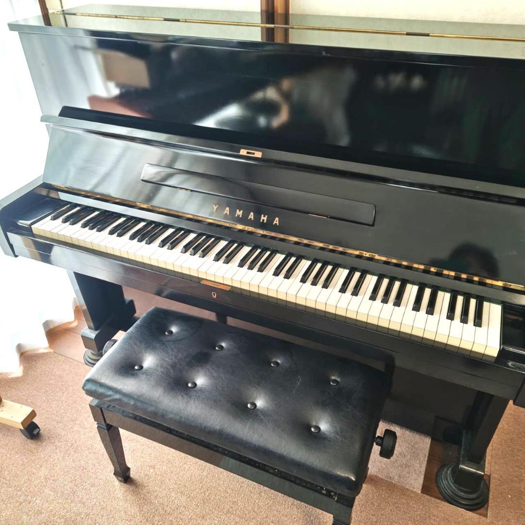 【YAMAHA】U1E アップライトピアノ 椅子付き 禁煙環境
