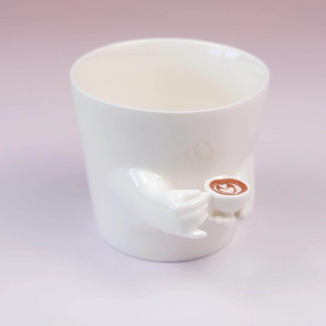 景徳鎮陶磁器 手作り 磁器カップ エレガントなコーヒーマスター コーヒーカップ