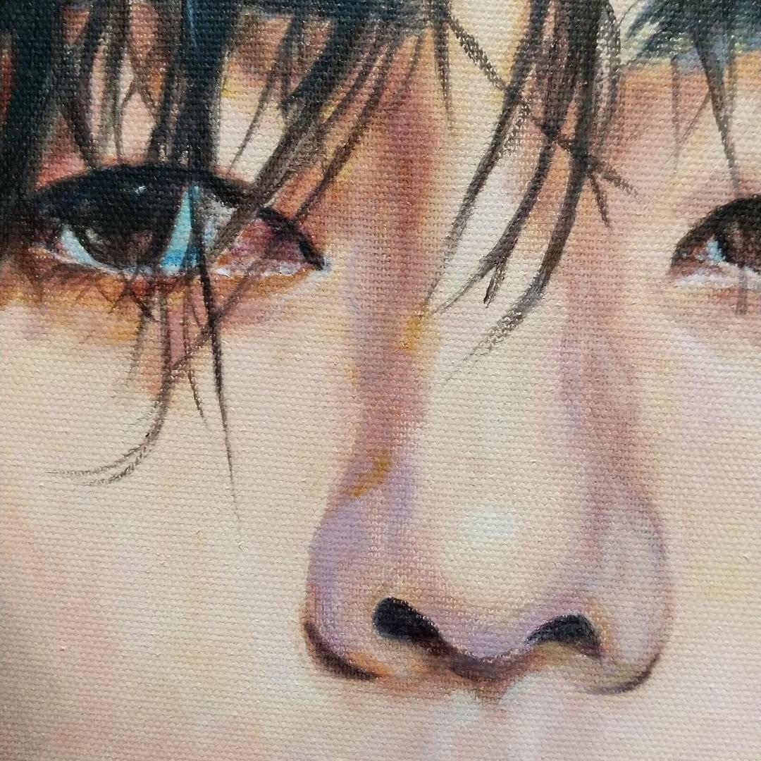 人物画#24 男性の肖像 油彩画 2号 油絵
