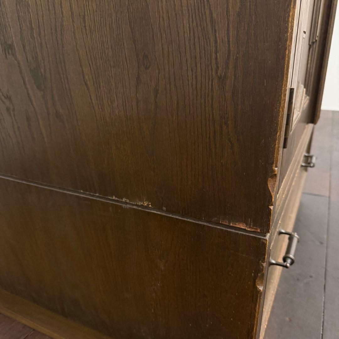 H21K84d 神戸洋家具 永田良介商店 ワードローブ 彫刻 クローゼット