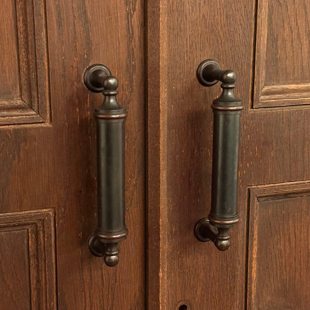 H21K84d 神戸洋家具 永田良介商店 ワードローブ 彫刻 クローゼット