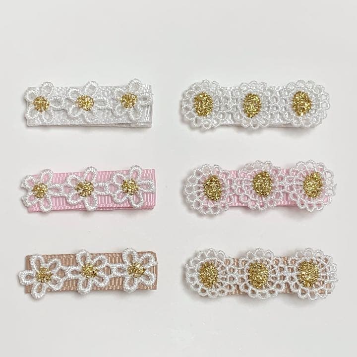 ケミカルフラワー　ベビーキッズヘアクリップ　ヘアゴム　ヘアピン  ハンドメイド