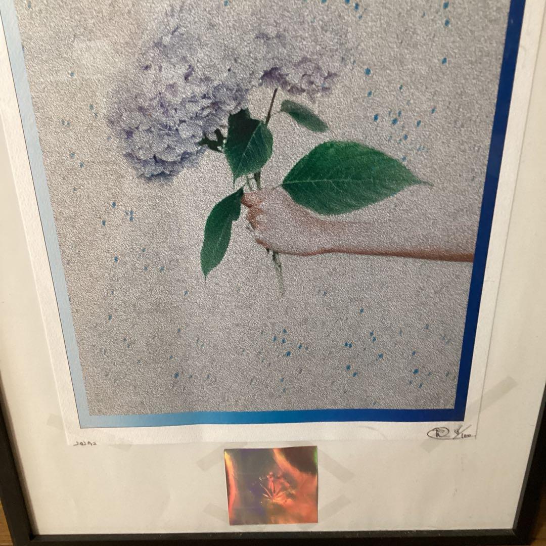 ２０２０年世界限定　16 / 100 紫陽花シルクスクリーン　額装　即決品