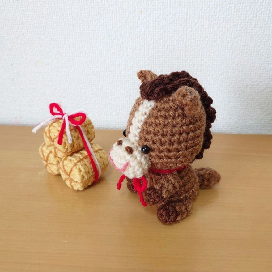 【注文ページ】❋2026年 お正月飾り❋　午年　干支飾り　縁起物　馬　あみぐるみ