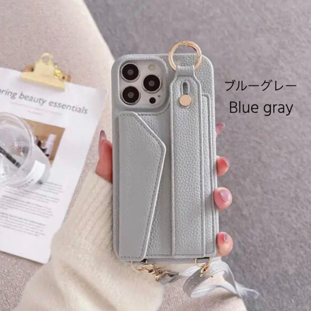 カードポケット＆ショルダー付き♡名入れ可能iPhone＆Galaxyケース