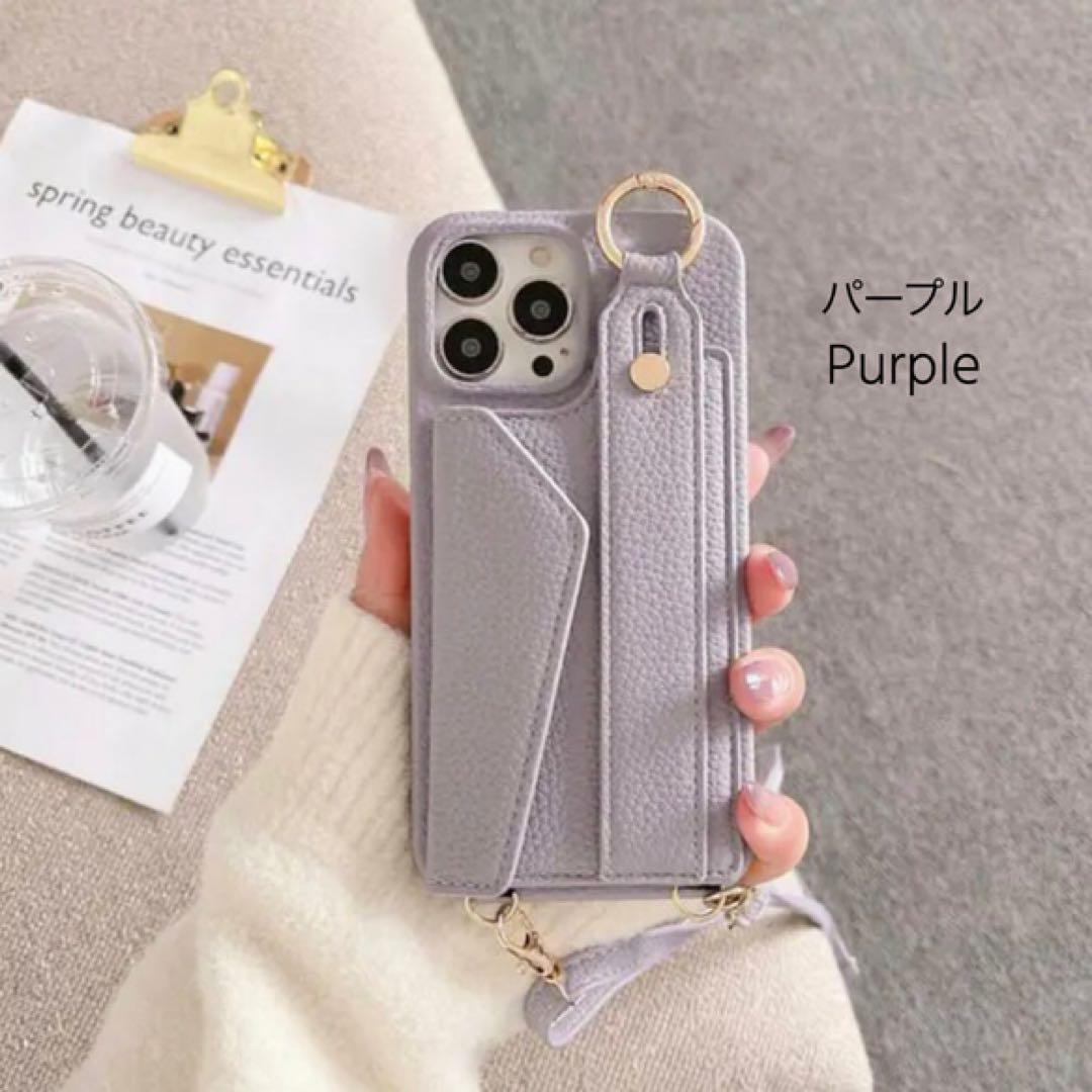 カードポケット＆ショルダー付き♡名入れ可能iPhone＆Galaxyケース