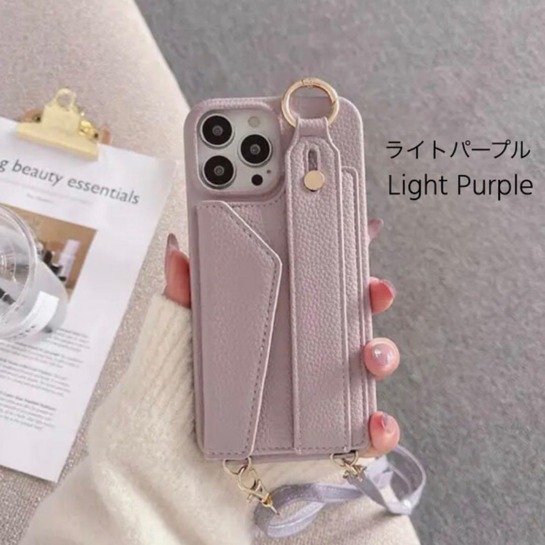 カードポケット＆ショルダー付き♡名入れ可能iPhone＆Galaxyケース