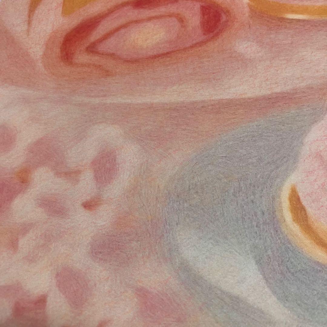 スイーツアート3 パステル画　額縁寸法32.7㎝×24.0㎝×1.5㎝