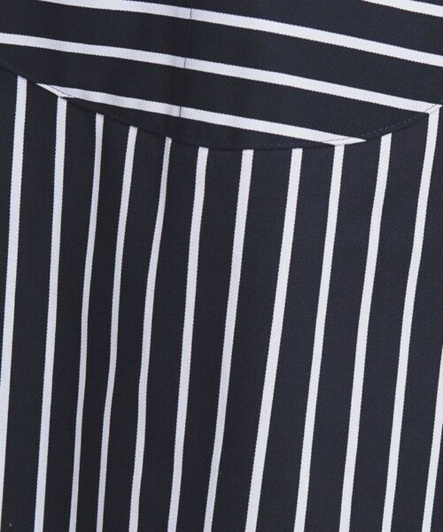 新品 RUSHBROOKES エプロン ロング ストライプ ネイビー イギリス