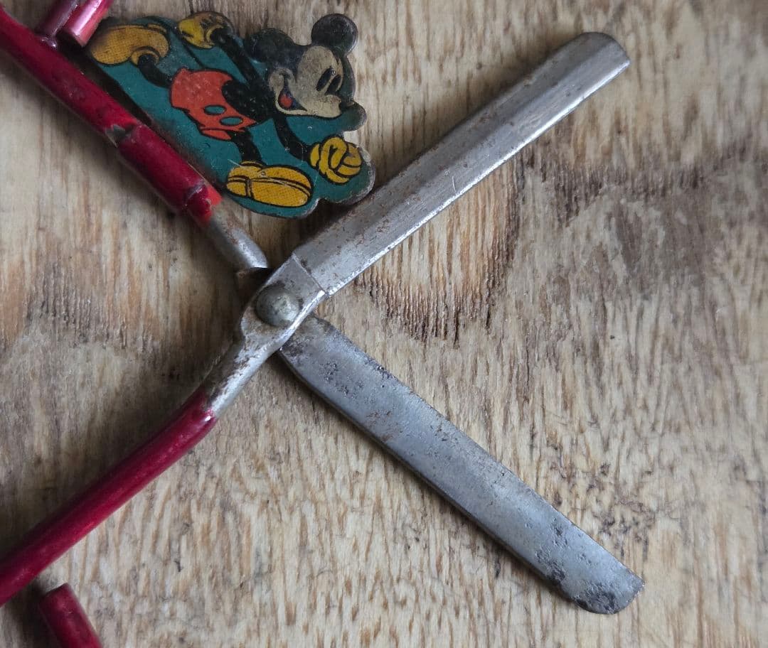 ディズニー　アンティーク ミッキーマウス　ミニ　はさみ