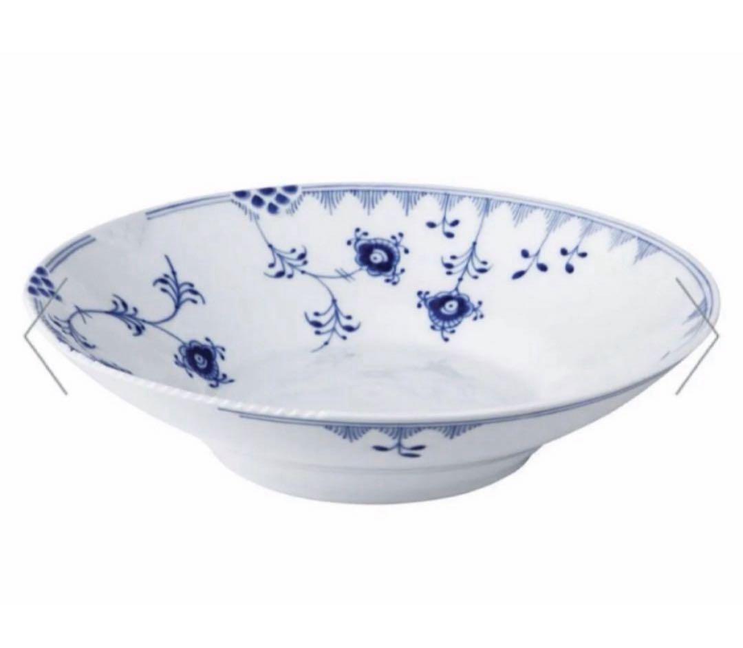 ロイヤルコペンハーゲンブルーエレメンツ ディープ プレート 花柄