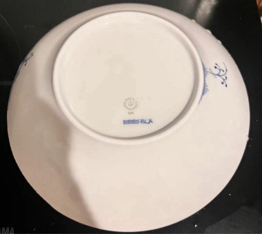 ロイヤルコペンハーゲンブルーエレメンツ ディープ プレート 花柄