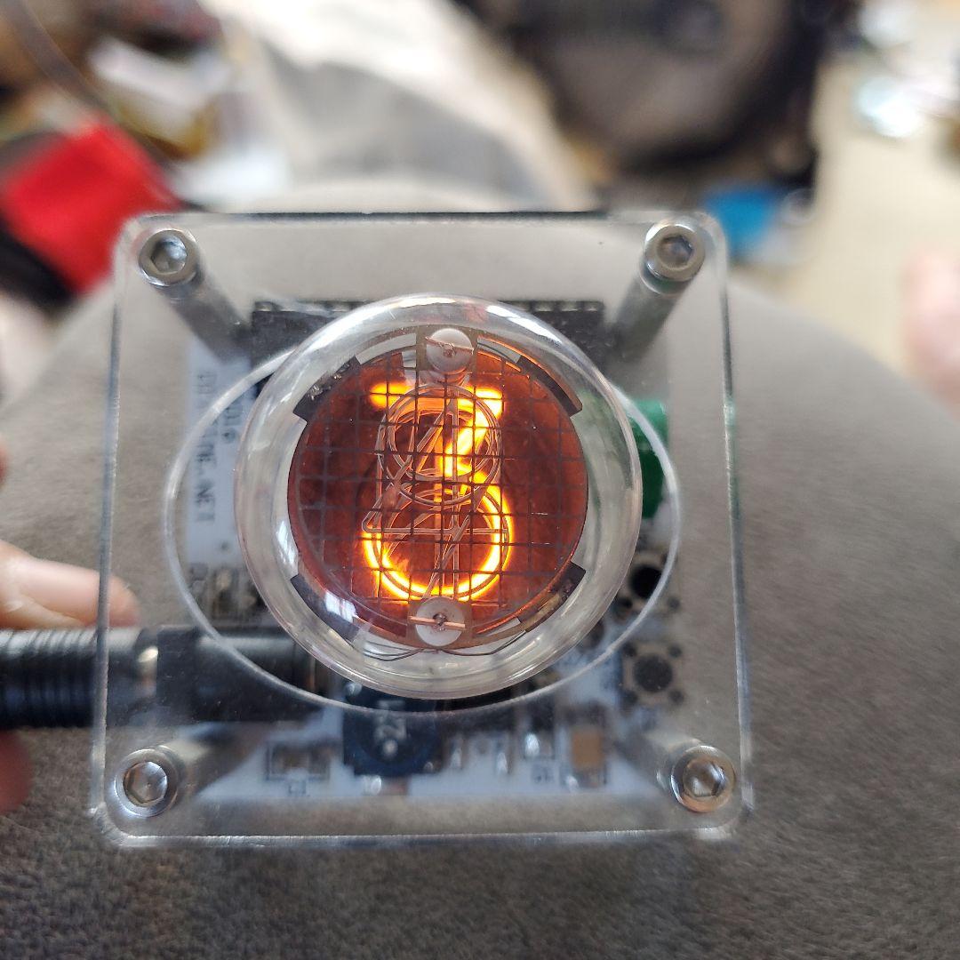 ニキシー管時計 クリアケース USB接続