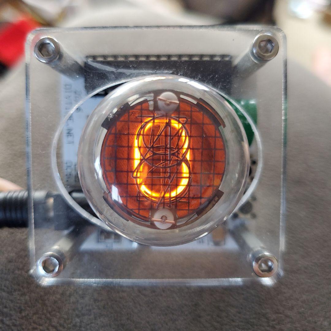 ニキシー管時計 クリアケース USB接続