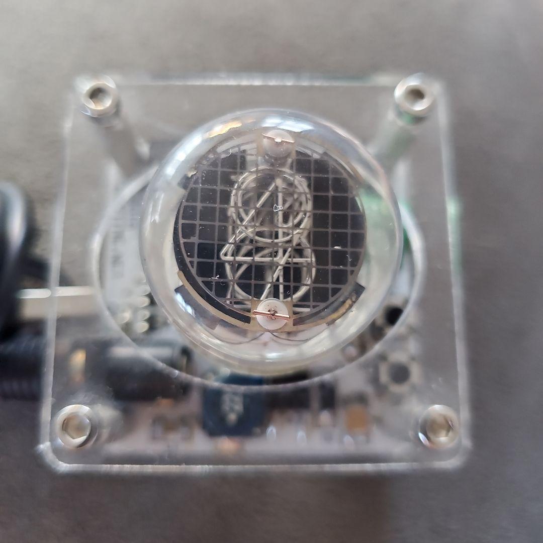 ニキシー管時計 クリアケース USB接続
